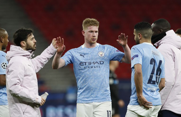 Manchester City stroll past Moenchengladbach into Champions League quarters