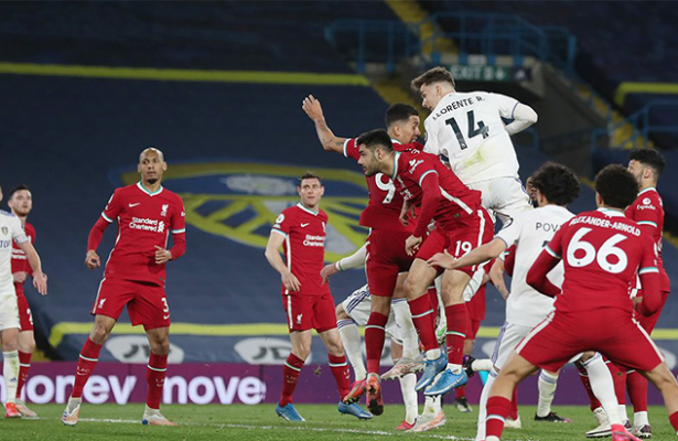 Late Llorente header earns Leeds draw with Liverpool