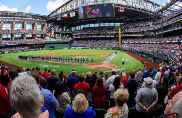Fans pack stands as Texas Rangers welcome full capacity