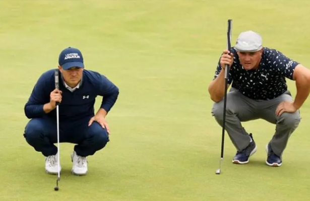 Spieth gives DeChambeau lesson in links golf