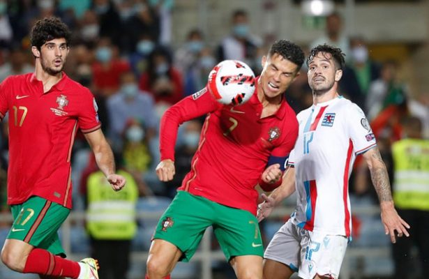 Ronaldo nets hat-trick as Portugal rout Luxembourg