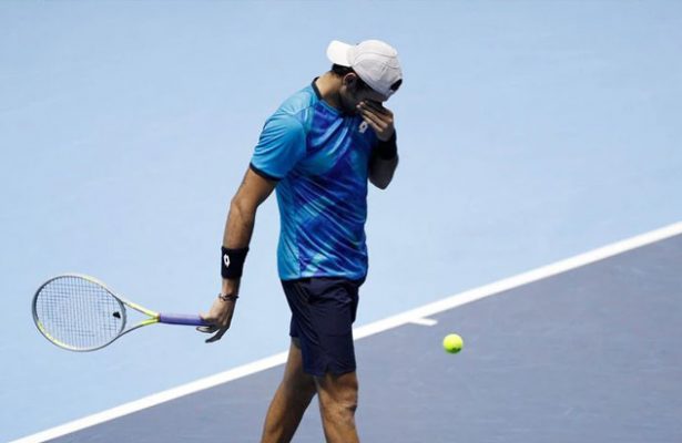 Berrettini's ATP Finals campaign under doubt after injury retirement
